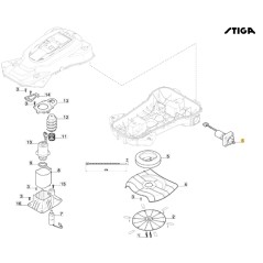 ORIGINAL STIGA a3000 rtk Roboter Rasenmäher Mäher 381395007/0 | NewgardenParts.com