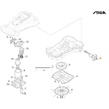 ORIGINAL STIGA a3000 rtk robot cortacésped cortacésped 381395007/0 | NewgardenParts.com