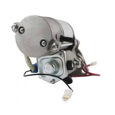 Electric starter motor compatible with KUBOTA R400 wheel loader engine | NewgardenParts.com