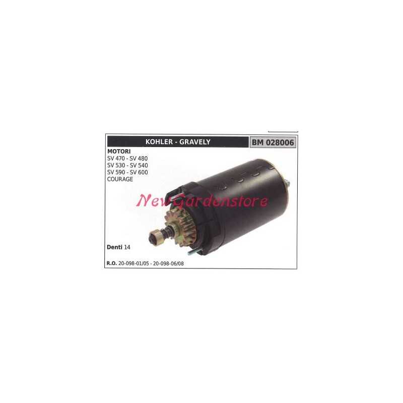 KOHLER SV 470 tracteur de pelouse tondeuse moteur de démarrage 028006