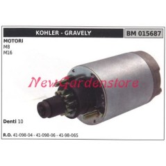 Motorino avviamento KOHLER trattorino rasaerba tosaerba tagliaerba M8 M16 015687 | NewgardenParts.com