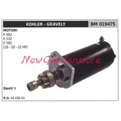 Motorino avviamento KOHLER trattorino tagliaerba rasaerba tosaerba K 482 019475 | NewgardenParts.com