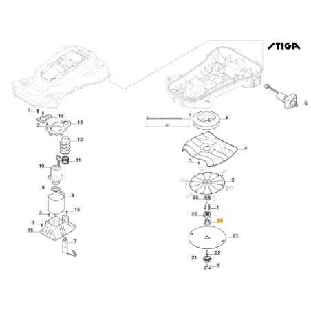 Nabenscheibe ORIGINAL STIGA a7500 rtk Roboter-Rasenmäher 181465666/0 | NewgardenParts.com