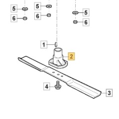 ORIGINAL STIGA 17 mm Messernabe Akku-Rasenmäher 322463190/0 | NewgardenParts.com