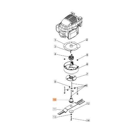 Mozzo lama sfalciatutto modelli DEB517 ORIGINALE EMAK PB0302030047R | NewgardenParts.com