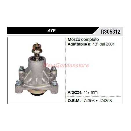 Mozzo portalama AYP trattorino rasaerba tagliaerba 48" dal 2001 R305312 | NewgardenParts.com