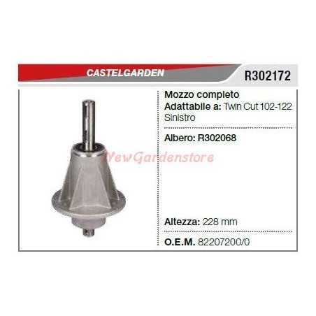 Messernabe kompatibel CASTELGARDEN Rasentraktor TWINCUT R302172 82207200/0 | NewgardenParts.com