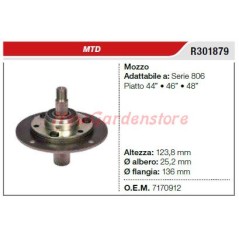 MTD 806 Serie Rasenmäher Mähmessernabe R301879 | NewgardenParts.com