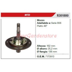 MTD 806 Serie Rasenmäher Mähwerk Messernabe R301880 | NewgardenParts.com