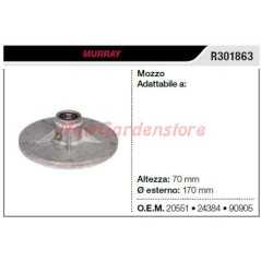 MURRAY tracteur tondeuse tondeuse moyeu R301863 100130 22-163