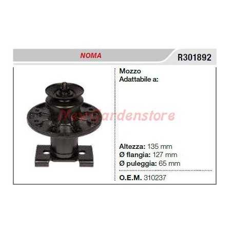 NOMA Rasenmäher Mähwerk Klingenhalter Nabe R301892 | NewgardenParts.com