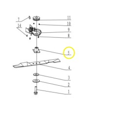 Messernabe für DUCAR DM53S Rasenmäher - PROGREEN PG21SQN | NewgardenParts.com