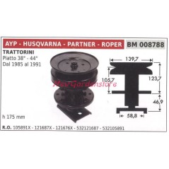 Messernabe für Rasentraktor Rasenmäher flach 38 44 AYP 008788