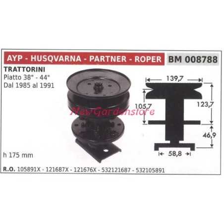 Messernabe für Rasentraktor Rasenmäher flach 38 44 AYP 008788 | NewgardenParts.com