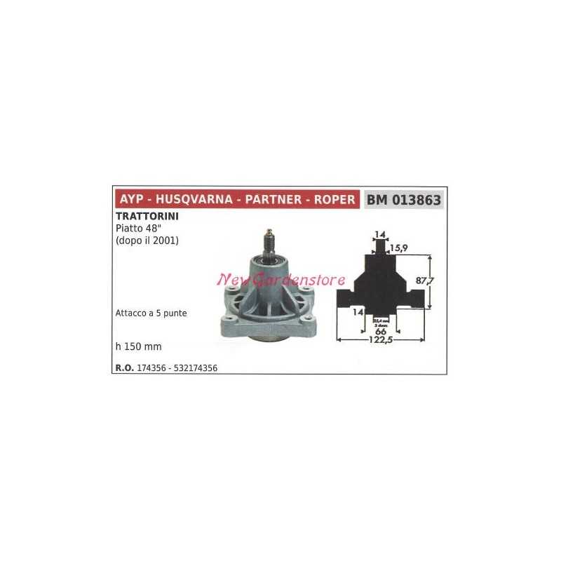 Messernabe für Rasentraktor Rasenmähermaschine flach 48 AYP 013863