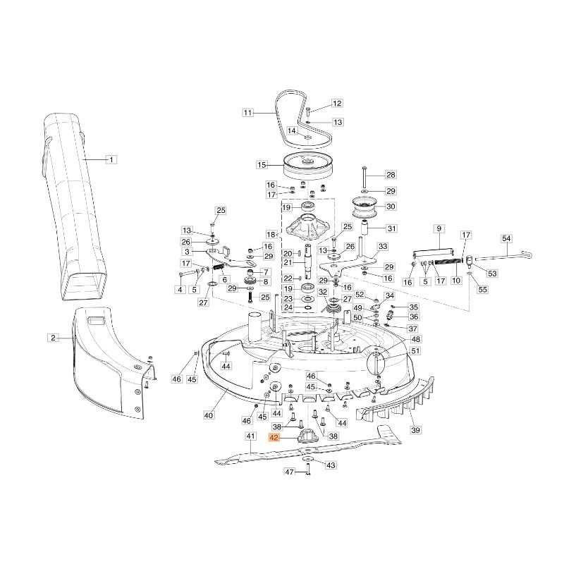 Mozzo portalama trattorino tagliaerba modelli MISTRAL72 ORIGINALE EMAK 68130085R