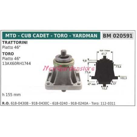Messerhalter Nabe Rasentraktor Flachmäher 46 Zoll MTD 618-0240 | NewgardenParts.com