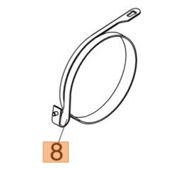 Nastro freno motosega modelli GS 650 GS 651 ORIGINALE OLEOMAC 50250046R | NewgardenParts.com