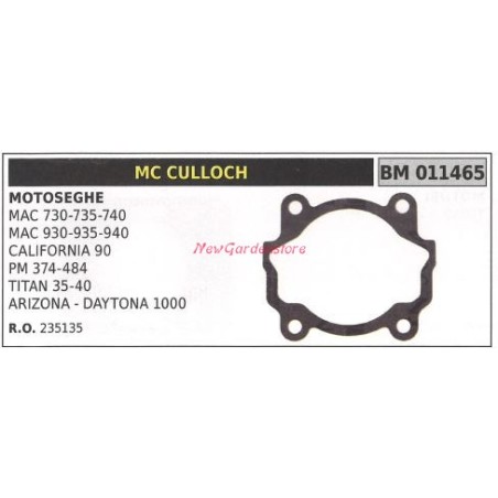 Guarnizione cilindro MCCULLOCH motosega MAC 730 735 740 011465 | NewgardenParts.com