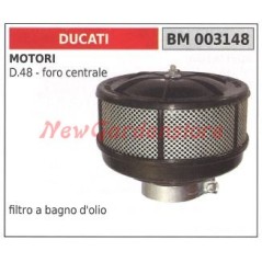 Filtro aria a bagno d'olio DUCATI per motore D 48 foro centrale 003148