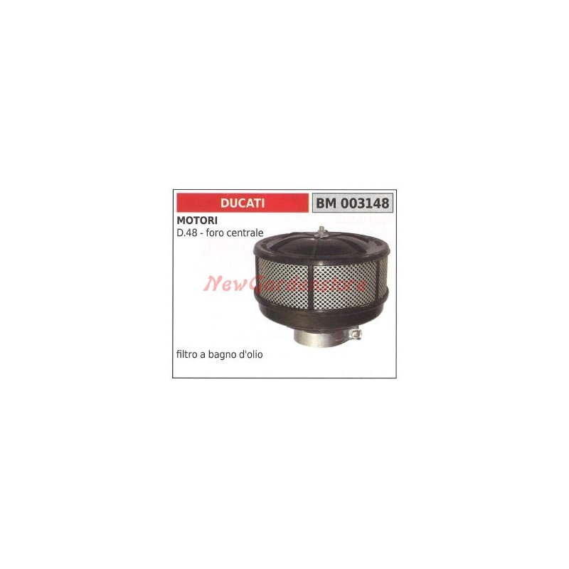 DUCATI Ölbadluftfilter für Motor D 48 Mittelloch 003148