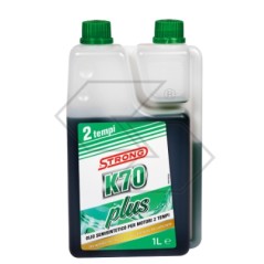 K70 PLUS 1LITRE halbsynthetisches 2-Takt-Motorenöl 1 Stück STRONG | NewgardenParts.com