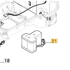 Batería 25 V - 2.0 Ah ORIGINAL STIGA a500 rtk robot cortacésped 381600620/0 | NewgardenParts.com