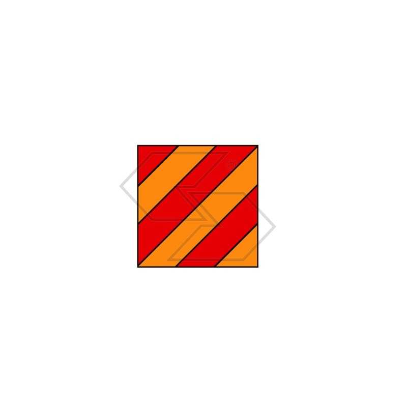 Panneau rétroréfléchissant carré 423 x 423 mm pour matériel agricole A08902 Panneau rétroréfléchissant carré 423 x 423 mm pour matériel agricole A08902
