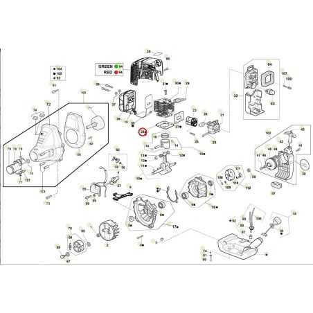 Zylinderdichtung ORIGINAL ACTIVE Freischneider Modelle 2.5 - 2.9 022115 | NewgardenParts.com