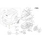 Front bumper ORIGINAL STIGA a3000 - a5000 rtk robot mower 381393707/0