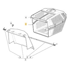 ORIGINAL STIGA grass collector lower part | NewgardenParts.com