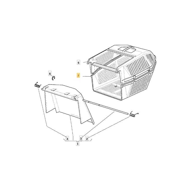 ORIGINAL STIGA grass collector lower part