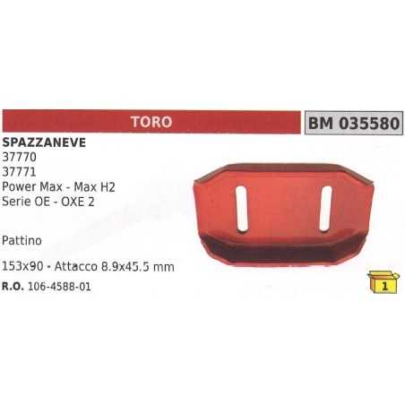 Chasse-neige 153x90mm attachement 8.9x45.5mm chasse-neige TORO 37770 37771 - MAX H2 OXE 2 | NewgardenParts.com