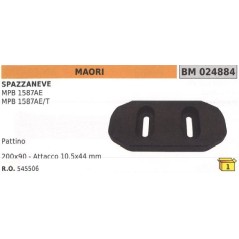 Schneepflugschuh 200x90mm Anbau 10.5x44mm MAORI für MPB 1587AE MPB 1587AE/T | NewgardenParts.com