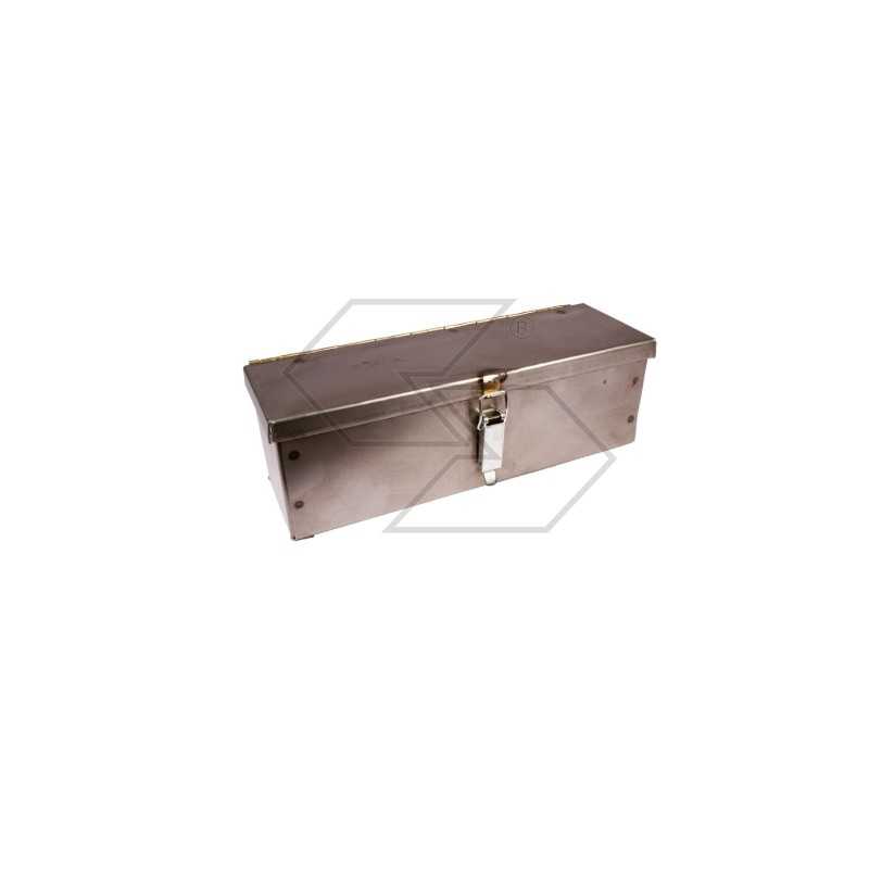 Caja de herramientas rectangular de chapa para tractor cód. A01998