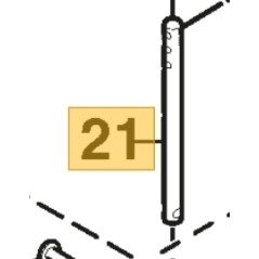 Perno aggancio braccio trattorino tagliaerba ORIGINALE STIGA 1134-6198-01 | NewgardenParts.com