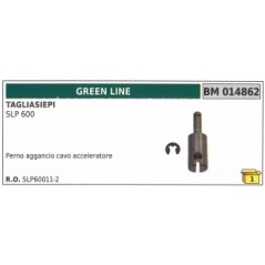 Throttle cable coupling pin GREEN LINE hedge trimmer SLP600 SLP60011-2 | NewgardenParts.com