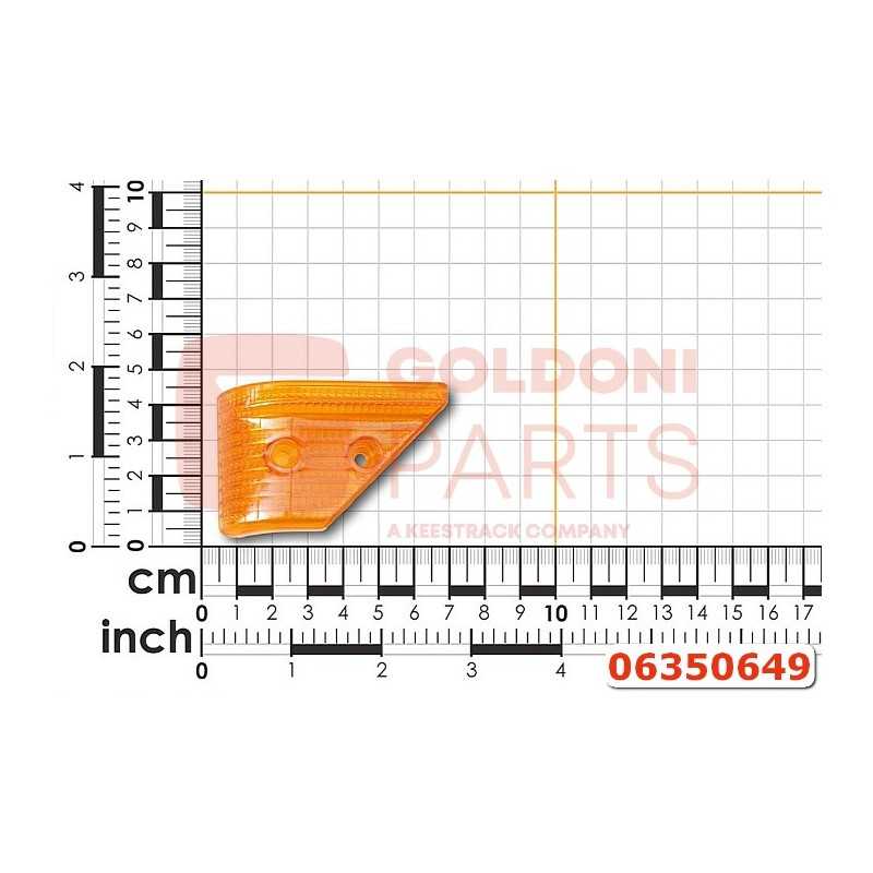 RECHTER ORANGEFARBENER REFLEKTOR ORIGINAL GOLDONI 06350649