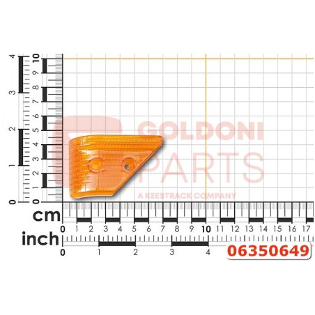 Catadiottro arancione destro ORIGINALE GOLDONI 06350649 | NewgardenParts.com