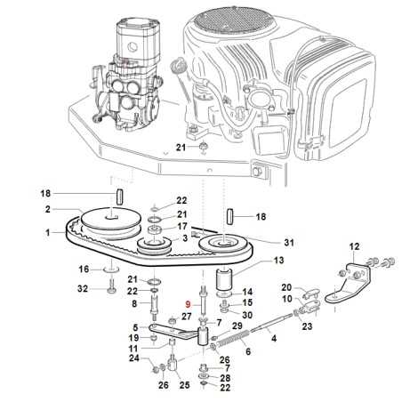ORIGINAL GIANNI FERRARI Traktor Riemenspanner Arm Stift BFB 92001000018 | NewgardenParts.com
