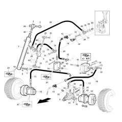 Perno cilindro elevatore trattorino ORIGINALE GIANNI FERRARI BFB 92001000034 | NewgardenParts.com