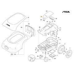 FastPoint pin robot mower models A1000 ORIGINAL STIGA 122517892/0 | NewgardenParts.com