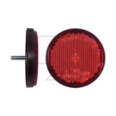 Catadiottro rotondo rosso Di 60 mm attacco a vite per rimorchio A08503 | NewgardenParts.com