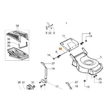 Zapfen Rasenmähöffel Modelle G44P ORIGINAL OLEOMAC 66110026R | NewgardenParts.com