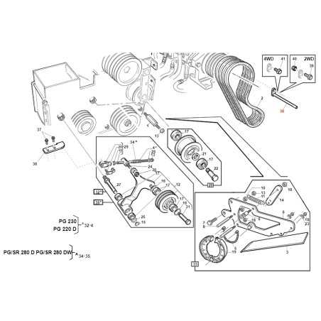 Perno ritegno cinghie trattorino modelli PG ORIGINALE GIANNI FERRARI 95303290000 | NewgardenParts.com