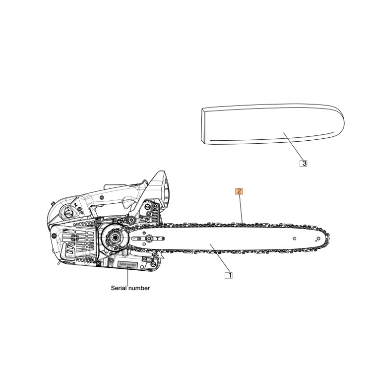 Catena 1.3 mm ORIGINALE OLEOMAC per motosega GS 370 - GST 360 30629015C