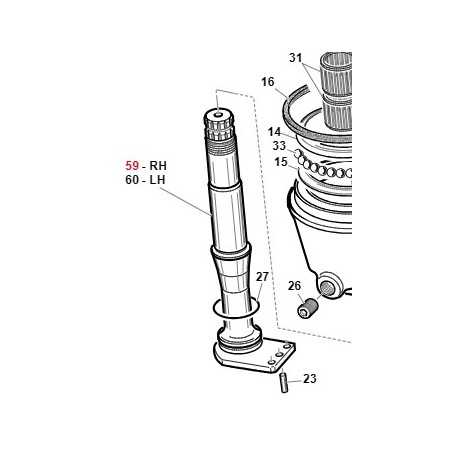 Perno sinistro sterzo trattorino rasaerba ORIGINALE GIANNI FERRARI 01.50.01.0252 | NewgardenParts.com