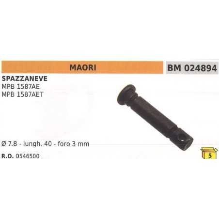 Safety pin Ø 7.8mm L 40mm hole 3mm snowplough MAORI MPB 1587AE | NewgardenParts.com