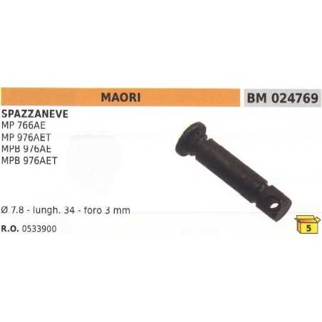 Safety pin Ø 7.8mm L. 34mm Ø hole 3mm snowplough MAORI MP 766AE | NewgardenParts.com