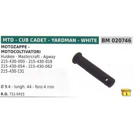 Sicherheitsstift Stiftdurchmesser 9,4mm L 44mm Loch 4mm Schneefräse MTD | NewgardenParts.com